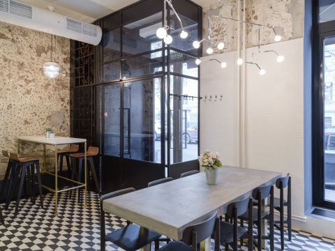 Nude coffee and wine bar