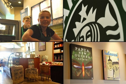 Кофейня Starbucks в ТЦ Звездочка